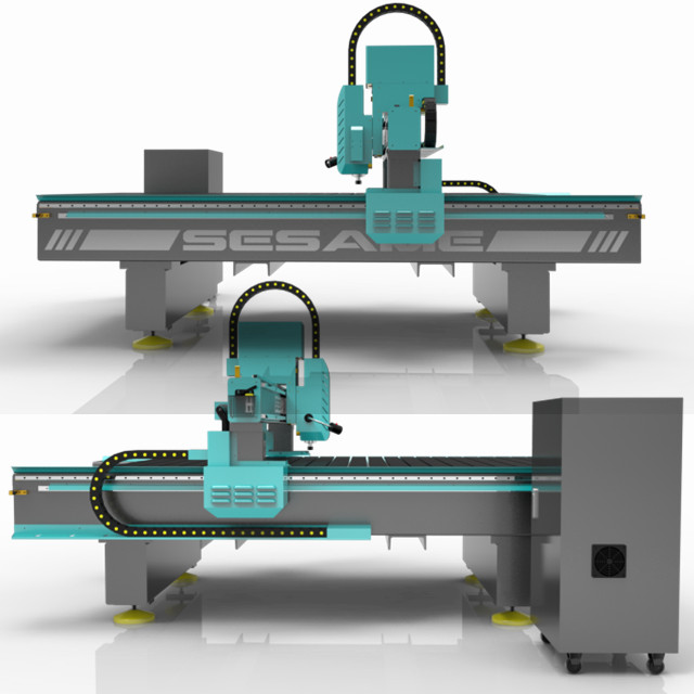 1325 Cnc Router CCD Máquina de corte de faca tangencial oscilante para placa KT de couro