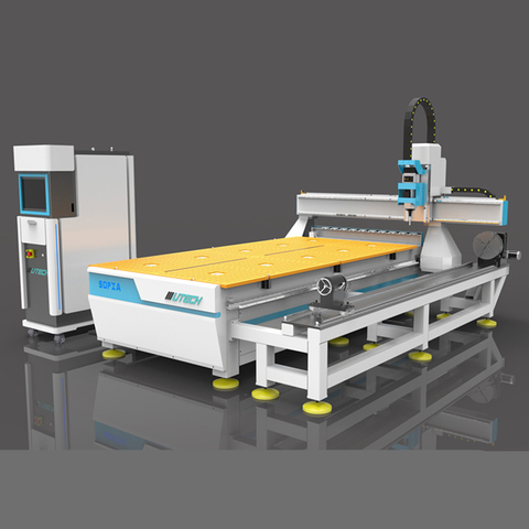 Roteador CNC ATC de 4 eixos para fabricação de modelos