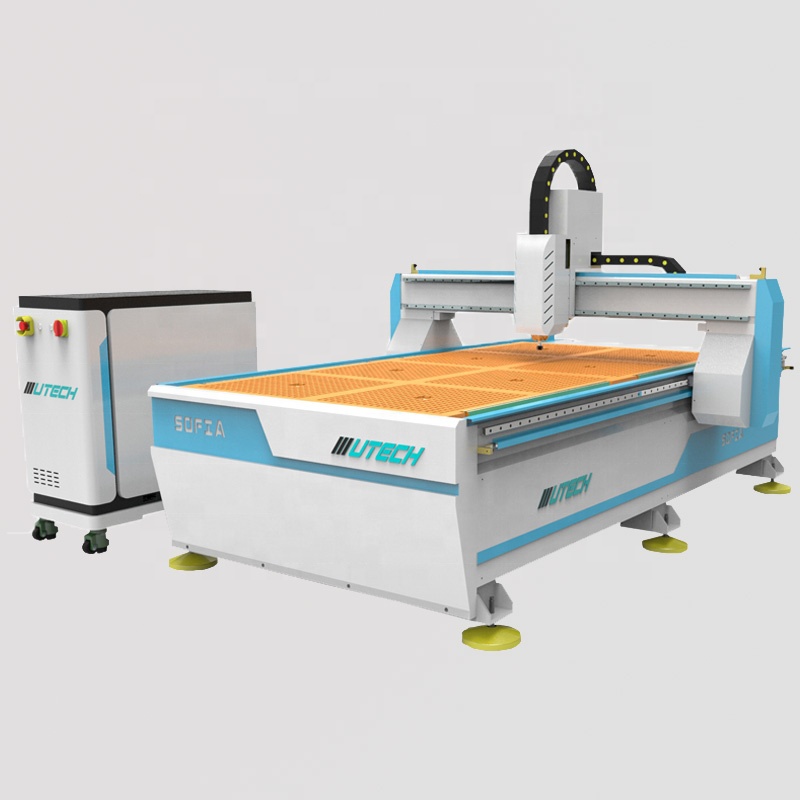 Máquina de gravação e roteador de madeira CNC multifuncional 1325 ATC 4 * 8 pés com troca automática de ferramentas