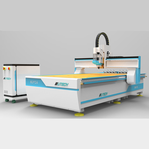 Máquina roteadora CNC de 4 eixos com 8 ferramentas de troca para móveis de madeira