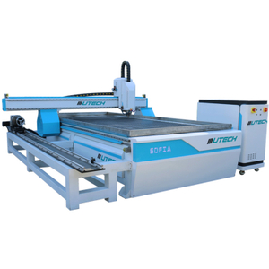 Roteador de madeira CNC 1325 para móveis com eixo rotativo para acrílico MDF de madeira